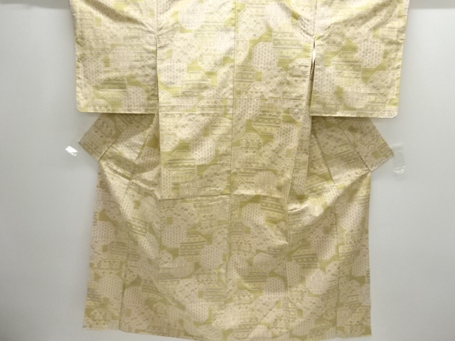 JAPANESE KIMONO / TOKAMACHI TSUMUGI / WOVEN ABSTRACT